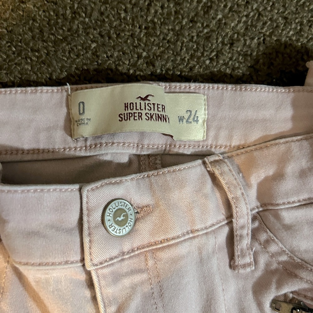 Dusty Pink Hollister Super Skinny Jeans